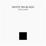 WHITE ON BLACK-CHERRY PROFILE