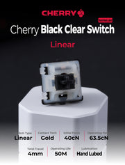 Domikey Hand-lubed Cherry Black Clear switch