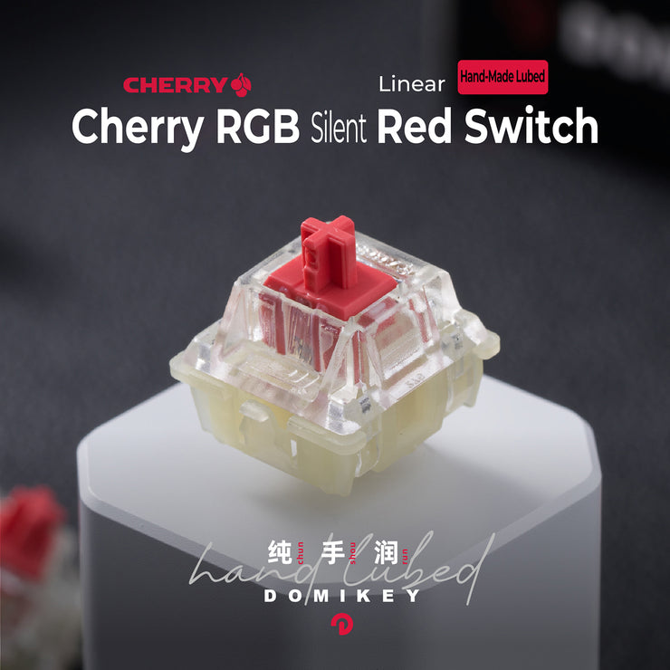 Domikey Hand-lubed Cherry Silent Red Switch