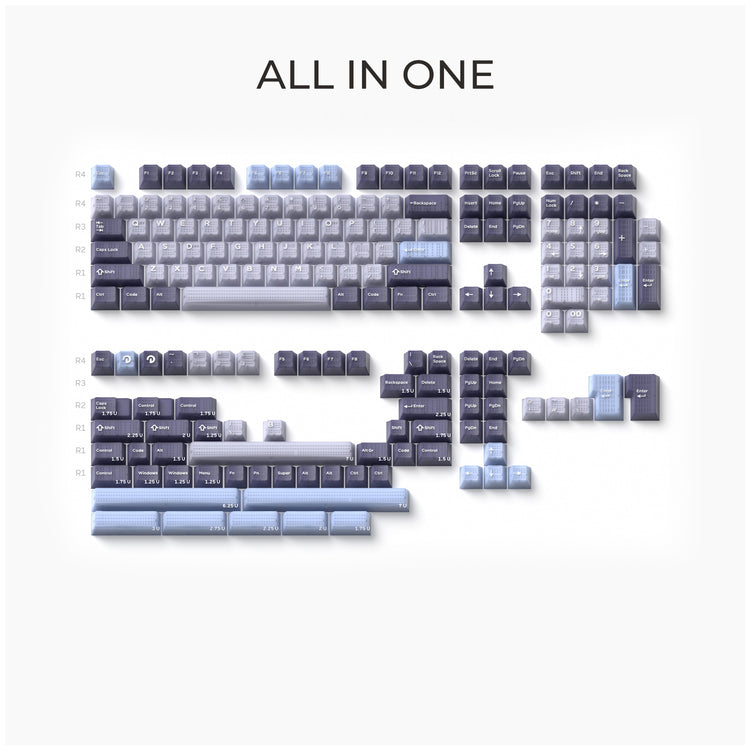 DOMIKEY HUSH DEEP SEA キーキャップセット Hush Deep Sea - Cherry Profile – DOMIKEY