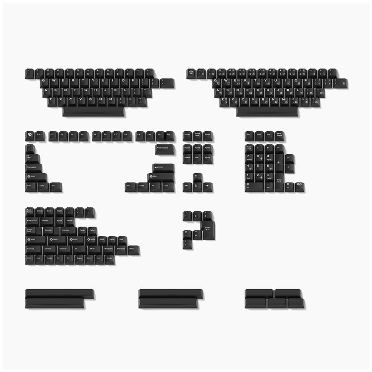 キーボード Domikey Cherry Profile White on Black WHITE ON BLACK-CHERRY PROFILE – DOMIKEY